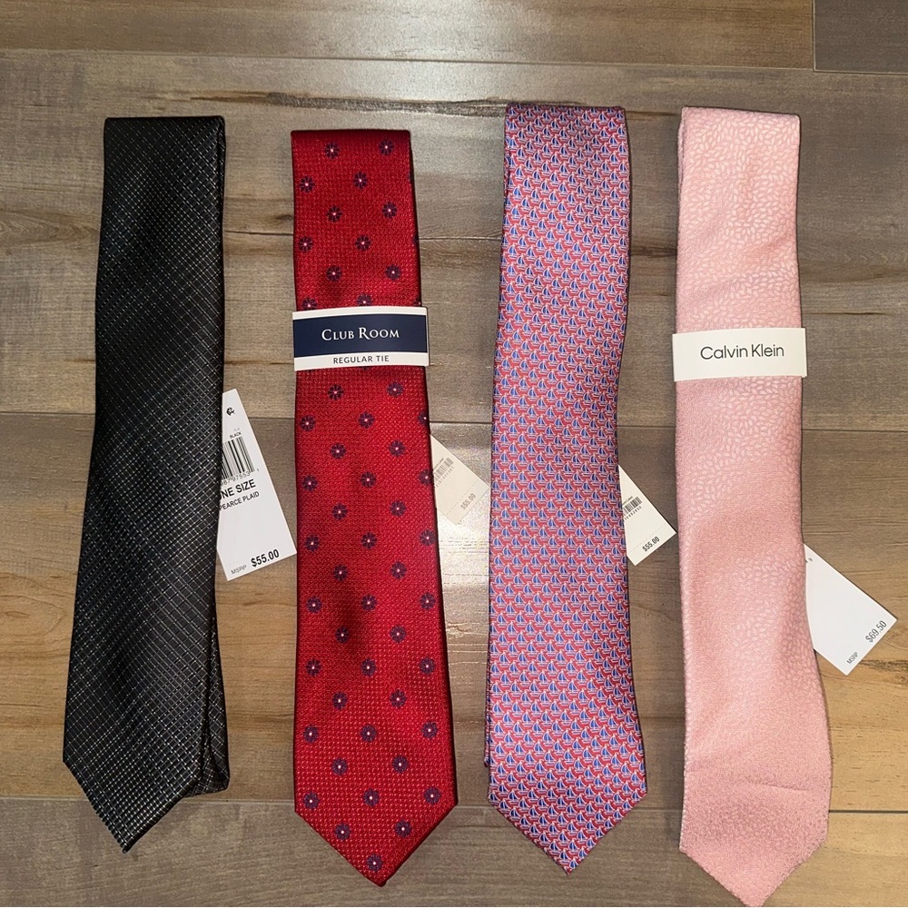 Perry Ellis, Calvin Klein, & Club Room Tie set